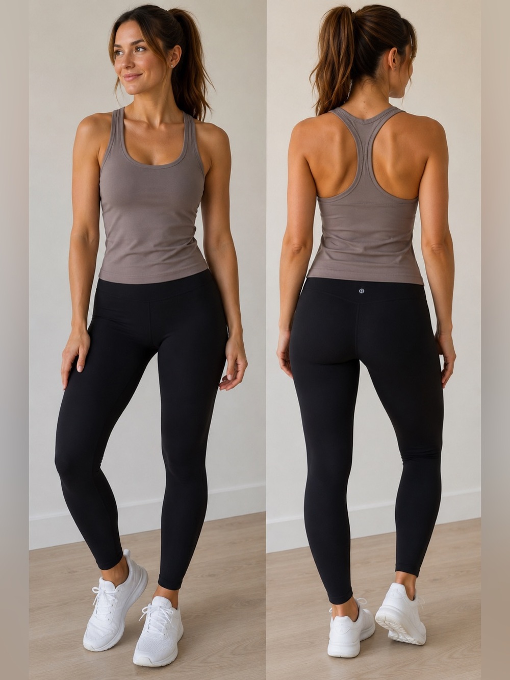 Lululemon Athletica Cool Racerback Tank Top - Taupe